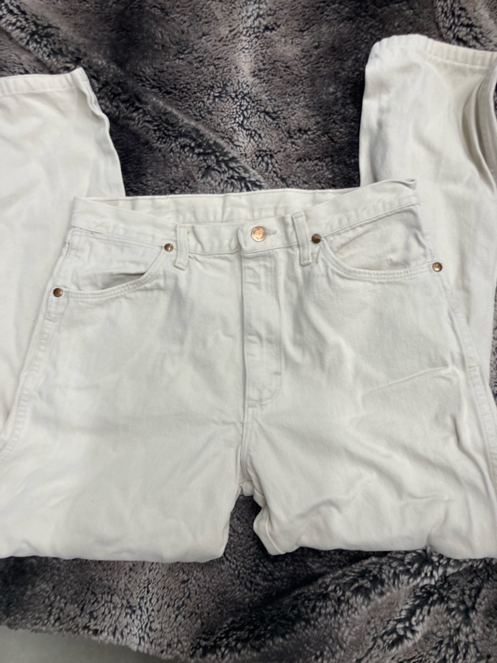 Frontier Series White Cotton Jeans - 34x34